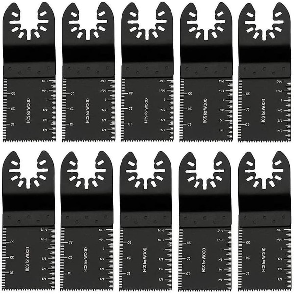 Mordely 10 Pack Oscillating Multi-tool Blades Precision Wood Metal Oscillating Saw Blades Universal Multi-tool Quick Release