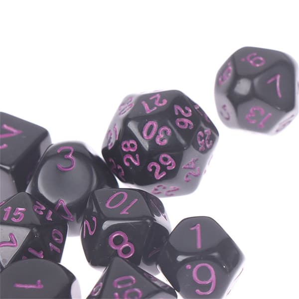 Mordely 15 st Akryl Multi Side Tärning Set RÖD red