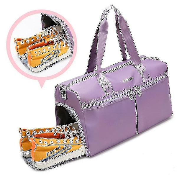 Sports Gym Bag Dry And Wet Separation Yoga Bag Storage Baglight Green