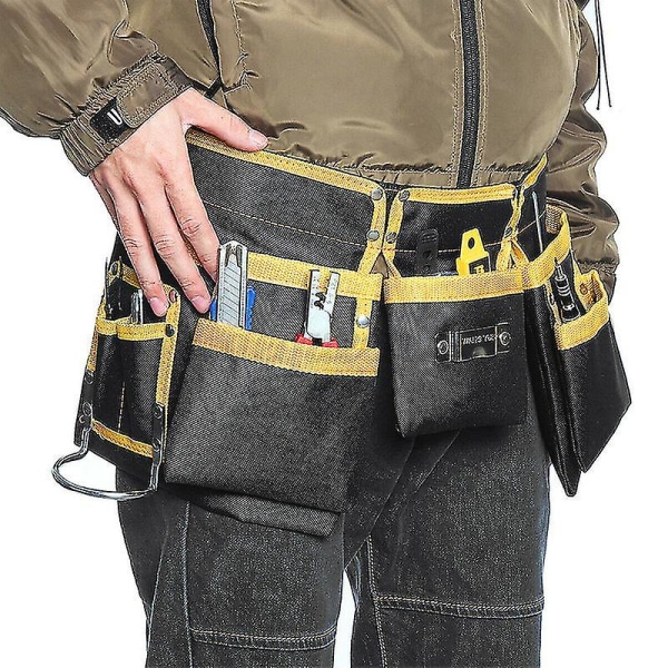 Förkläde Bälte Multi Pocket Carpenter Tool Bältespåse Justerbar