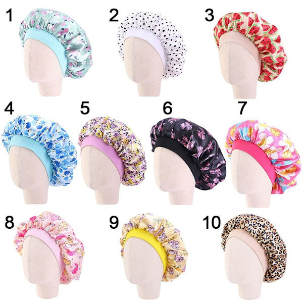 Mordely Satin Bonnets Wide Headwrap 9