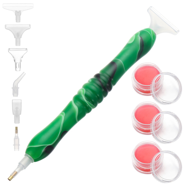 Mordely 10 STK harts diamond painting penna lim lera green