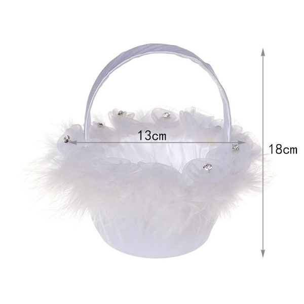 Mordely 2st Blomkorg Flower Girl Baskets 2ST-E 2ST-E 2PCS-E