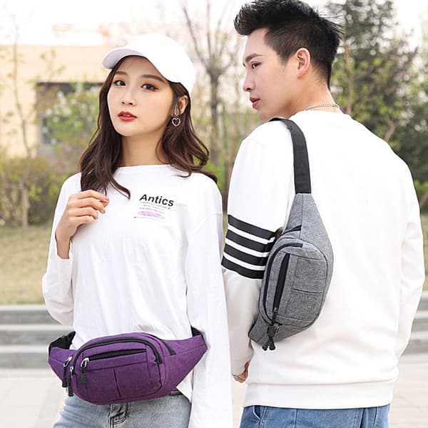 Mordely Midja Bröstpaket Crossbody Handväskor LILLA purple