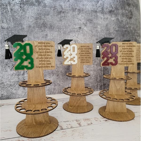 Mordely Grad Card Holdare Graduation Pengar Hållare GRÅ Grey