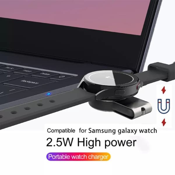 Mordely Magnetisk laddare för Samsung Galaxy Watch 3/4 Active 1 2