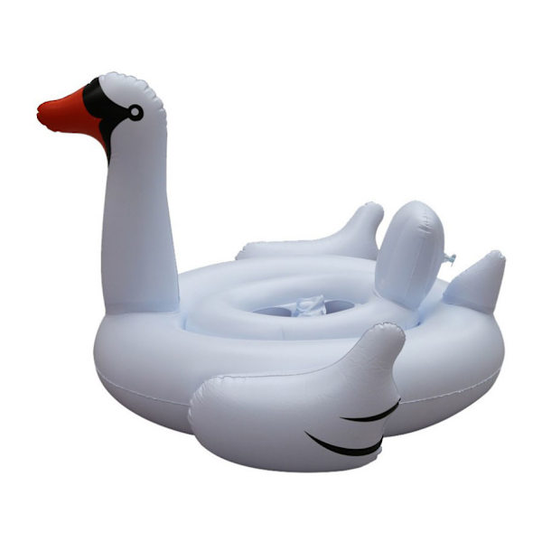 Baby Pool Float, Inflatable Flamingo Float, Infant Swimming Ring, Inflatable Pink Flamingo Baby Float for Pool, White