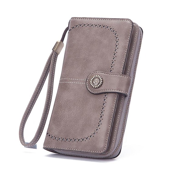 Mordely Wrist Coin Purse With Zipper For Women Clutch Party Evening Bag For Phone, Money & Cosmetics A916-546 Grey