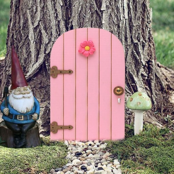 Mordely Fairy Gnome Dörrfigurer Elf Door Art Statyer 6