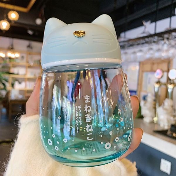 Mordely 300ml glaskopp dricksvattenkokare BLÅ Blue