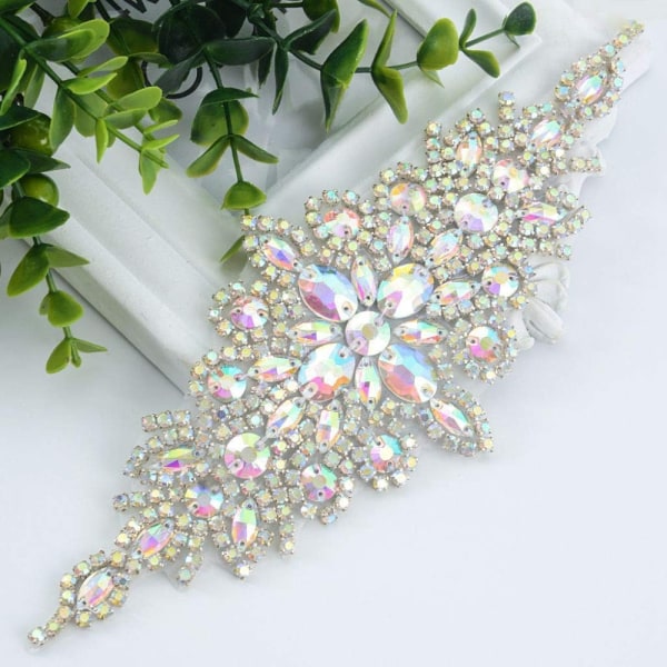 Mordely Bältestillbehör Färgglada Rhinestone Brud