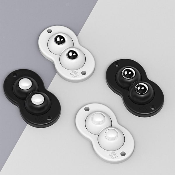 Mordely 4st Remskivor för förvaringshjul Svängrullar VIT ABS PÄRLOR White abs beads