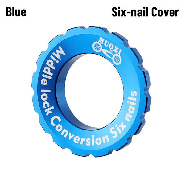 Mordely Center Lock Skivbromsnav BLÅ SEX-NAIL COVER Blue Six-nail Cover-Six-nail Cover