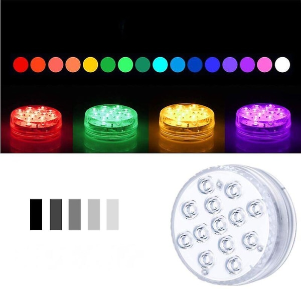 Mordely Underwater Pool Light, Ip68 Waterproof Led Pool Spotlight With Rf Remote, Above Ground Led Pool Light Lamp - 13 Lights + Infrared Remote *1