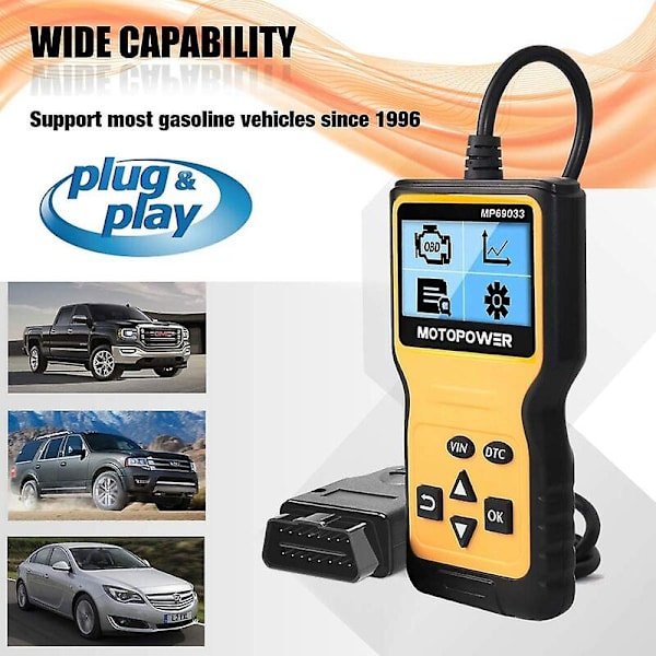 Mordely Universal Scanner Engine Fault Code Reader, Can Diagnostic Tool For All Obd Ii Cars Since 1996