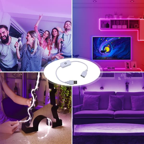 Mordely LED Dimmer Switch Manuell Knop Touch WHITE white