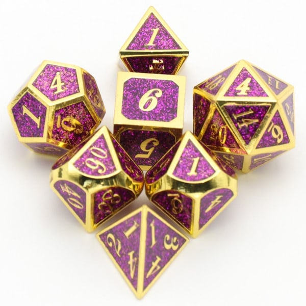 Mordely 7st DND Metal Dice Set Game Dice