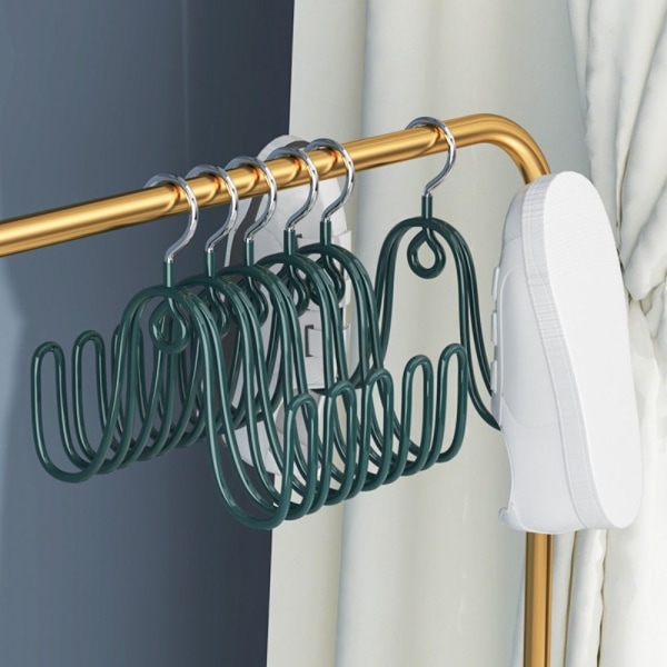 Multifunktionell torkskoställ Klädförvaringskrok BEIGE Beige