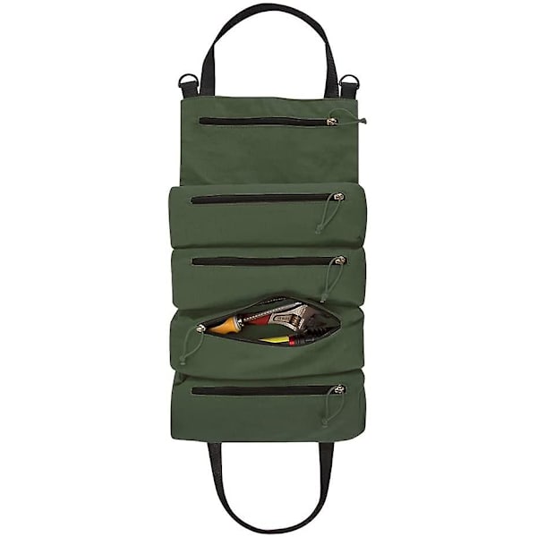 2023 Tool Roll Organizer Bag, Heavy Duty Canvas Tool Storage Pouch