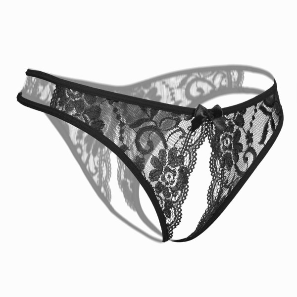 Sexiga spetsar G-string blommor underbyxor ihåliga remmar BLÅ blue