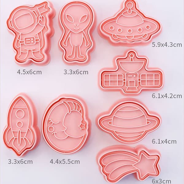 Mordely 8 st/ set Cartoon Space Astronaut Form