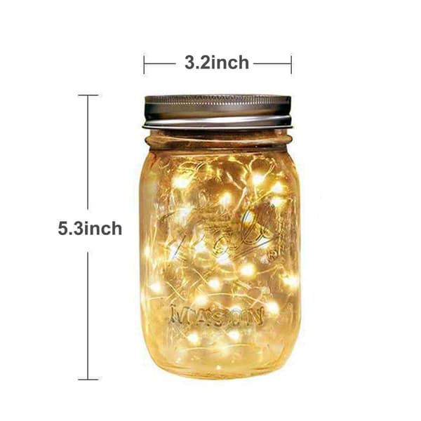 Mordely Solar Mason Jar Lights LED Solar Lights Hängande Solar Lanterns