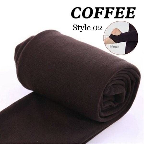 Mordely Slim Leggings Tjock Strumpbyxor KAFFE STYLE 02 coffee Style 02