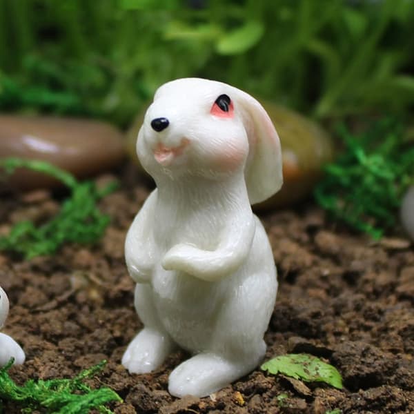 4st Kaninfigurer Bunny Miniatures PRONE PRONE Prone