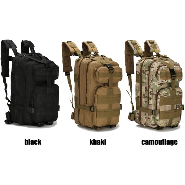 Mordely Military Tactical Army Backpack Outdoor Bag 30L khaki