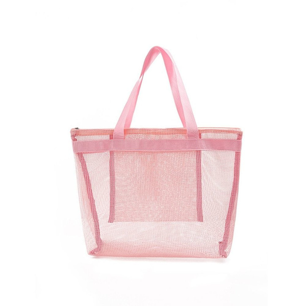 Mordely Beach Mesh Bag Toalettväska ROSA pink