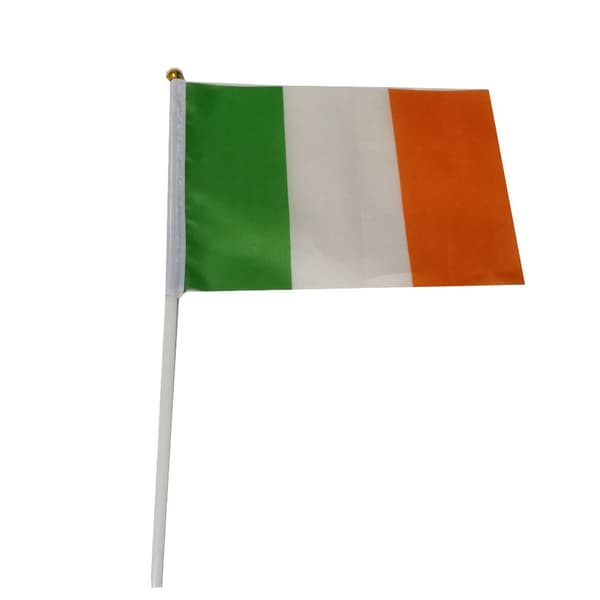 Mordely 20st Irland Stick Flag Hand Viftande Flaggor 20PCS 20PcsB