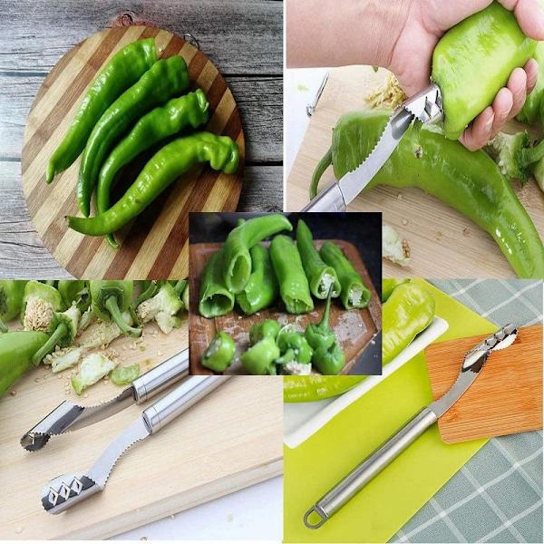 Mordely Cut Pepper Deseeder Tool Core Remover
