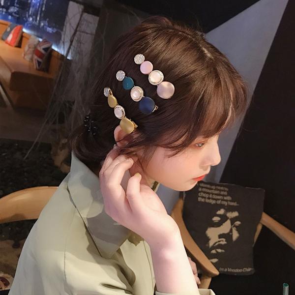 Mordely Blandade Hårklämmor Set Pearl Headpiece SET 5