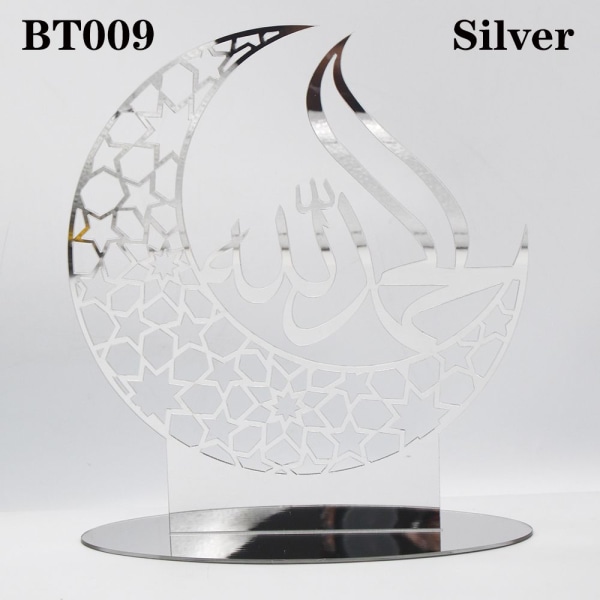 Mordely Eid Mubarak Dekor Ramadan Ornament SILVER BT009 silver BT009-BT009