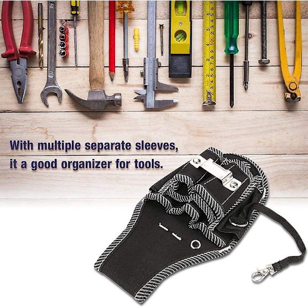 Mordely Tool Pouch, Tool Bag With Adjustable Belt, Tool Bag With Multiple Pockets For Storing Tools And Drill