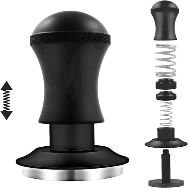 Kaffe Tamper Rostfritt stål Baserat Tamper SILVER silver