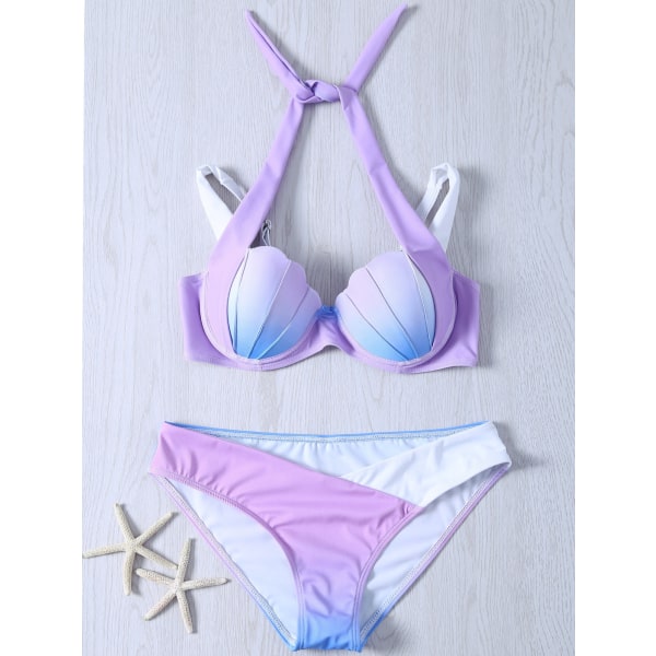 Mordely Beachkini Women's Two Piece Mermaid Swimsuit Style B XXLarge