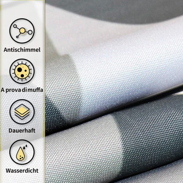 Tvättbar polyester antibakteriell duschdraperi Badkargardin