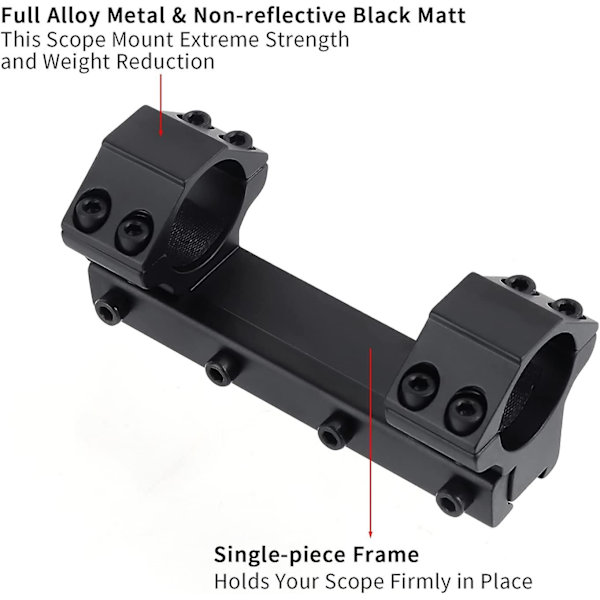 Dovetail Rail Mount Rings Adapter 11mm Dovetail Rail For Rifle Scope Ring Aluminum Tactical Low Profile 25.4mm