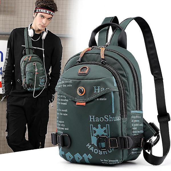 Mordely Outdoor Men's Waist Bag Sports Running Close-fitting Waist Bag Navy blue