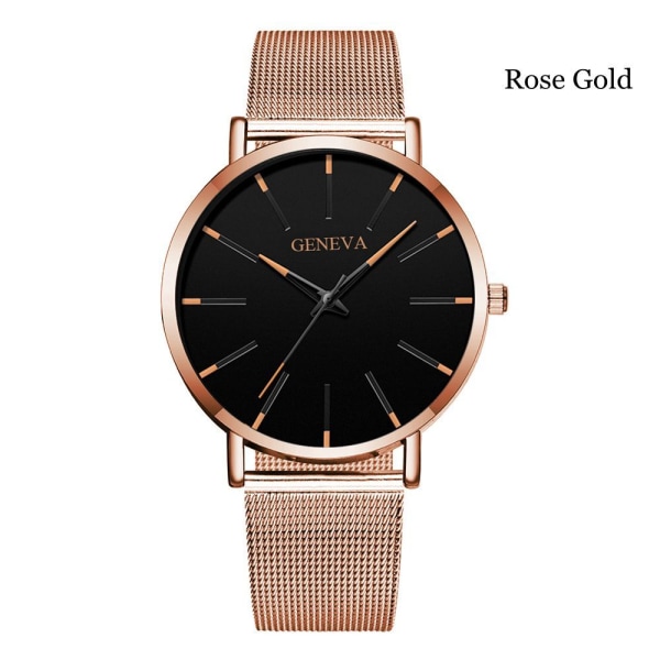 Mordely GENEVA Watch Armbandsur Quartz Rose Gold
