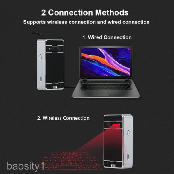 Mordely Bluetooth trådlös projektortangentbord