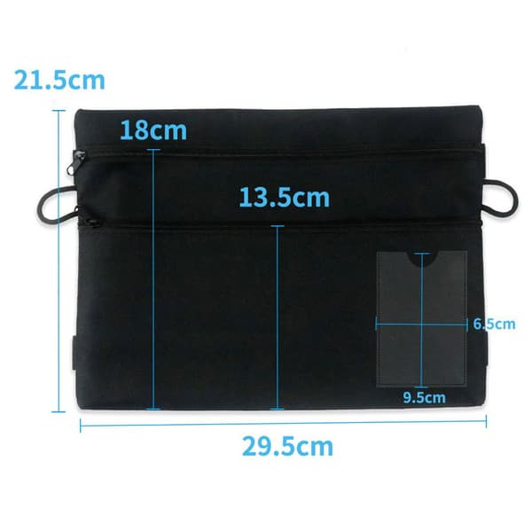Mordely Solmio Folder Case Luokka Paperilaukut MUSTA Black