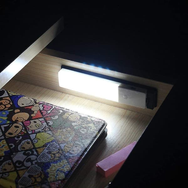 Wireless Night Light With Motion Sensor, 18 Led Rechargeable Battery Lamp Automatic Night Light For Cabinet, Closet, Carage, Hallway (2 Pack)