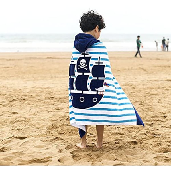 2023 Kids Bath Towel Wrap for Boys Girls Hooded Pool Beach Towels Bathrobe Soft Plush Absorbent Cotton Style9