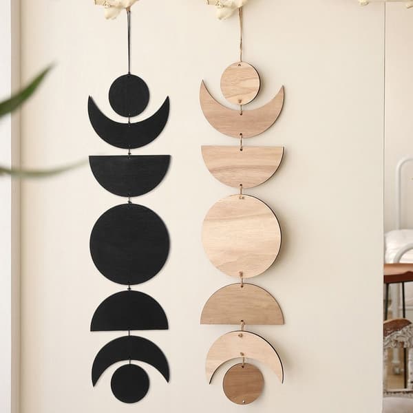 Mordely Moon Phase Garland Väggdekor 01