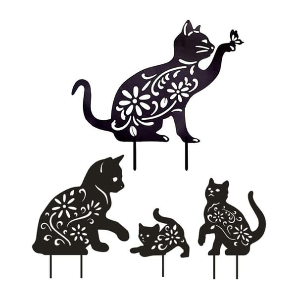 Mordely 3ST/ Set Kattdekoration Härlig kattsiluett