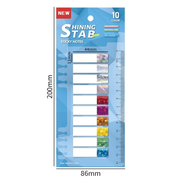 Mordely 160/400 ark Index Memo Pad Bokmärke 01-2BAG(400ARK) 01-2Bag(400Sheets)