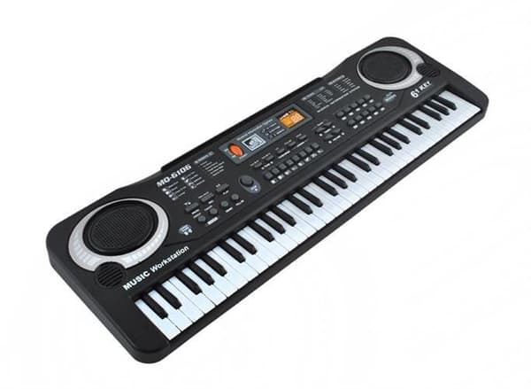 Mordely Elektronisk orgel - 61 tangenter med mikrofon black