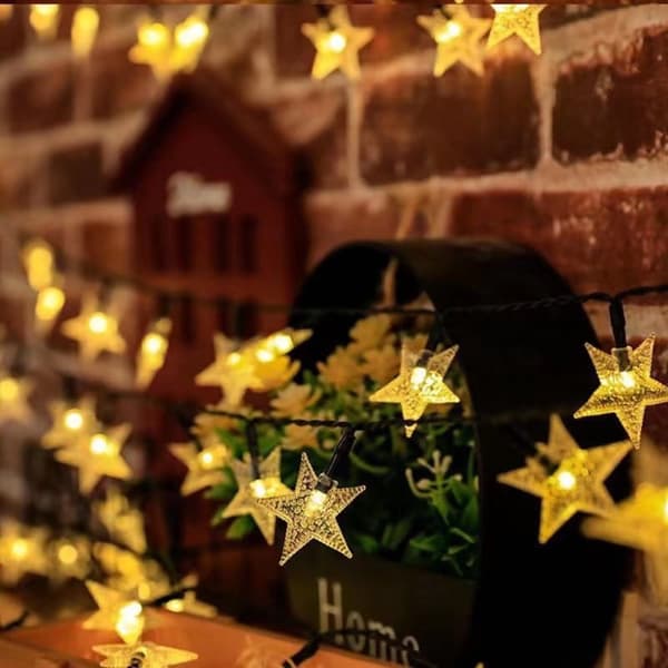 Mordely Star String Lights LED Lights WHITE 50LED WHITE 50LED white 50LED